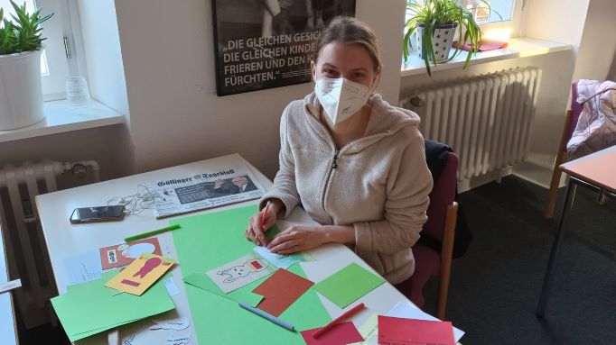 Felicitas Böhm ist als Studierende in der khg aktiv und hat an der Osteraktion teilgenommen. | Foto: Michael Müller / kpg