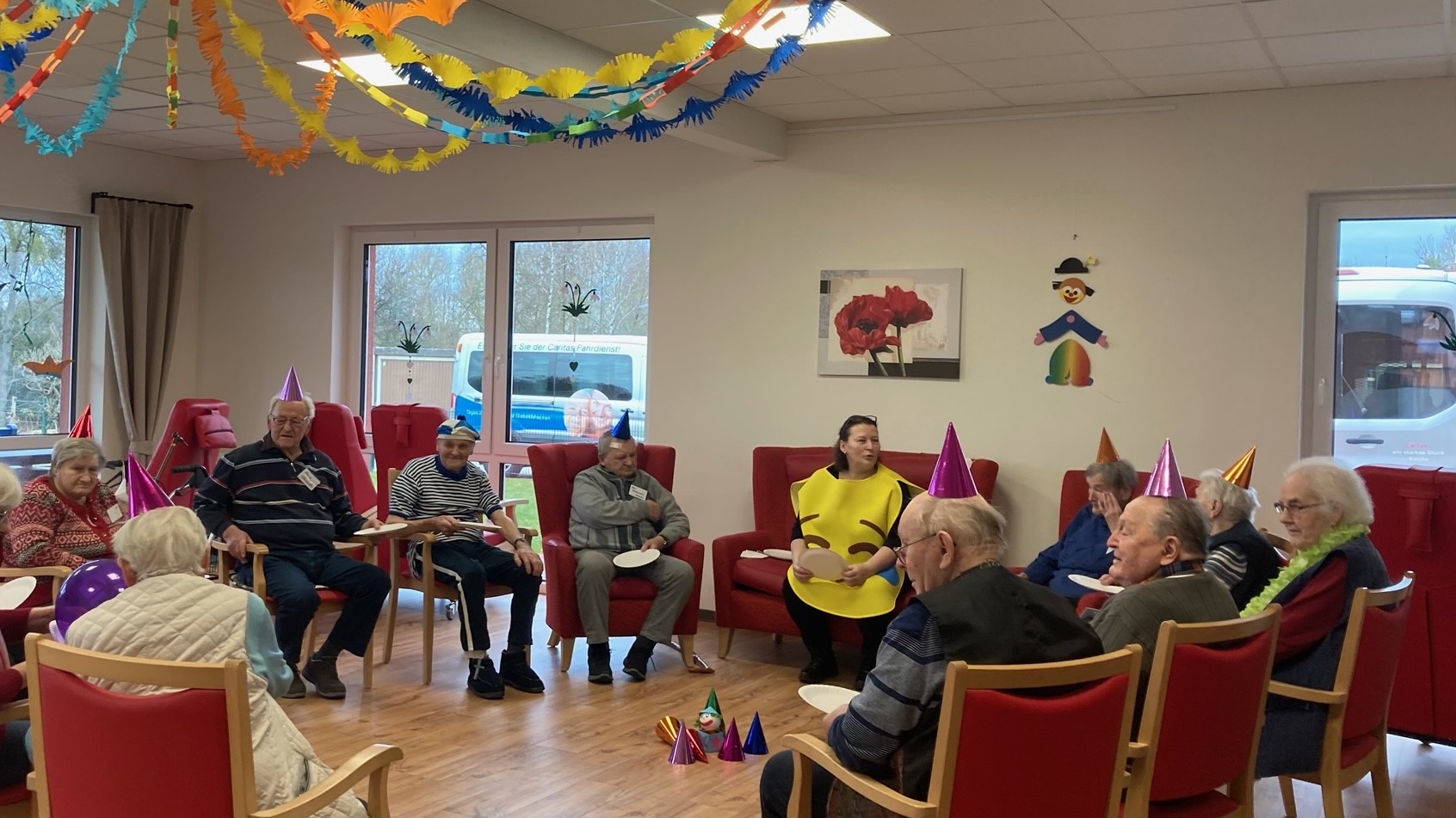 Karneval in der Tagespflege St. Vinzenz in Gieboldehausen | Foto: Caritas Südniedersachsen