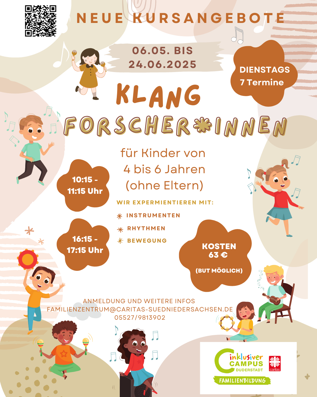 Plakat Klangforschende dienstags