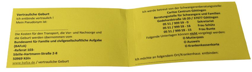 Eine kleine Ausweiskarte erleichtert die Abwicklung im Rettungswagen und im Krankenhaus. | Foto: Edmund Deppe / kiz