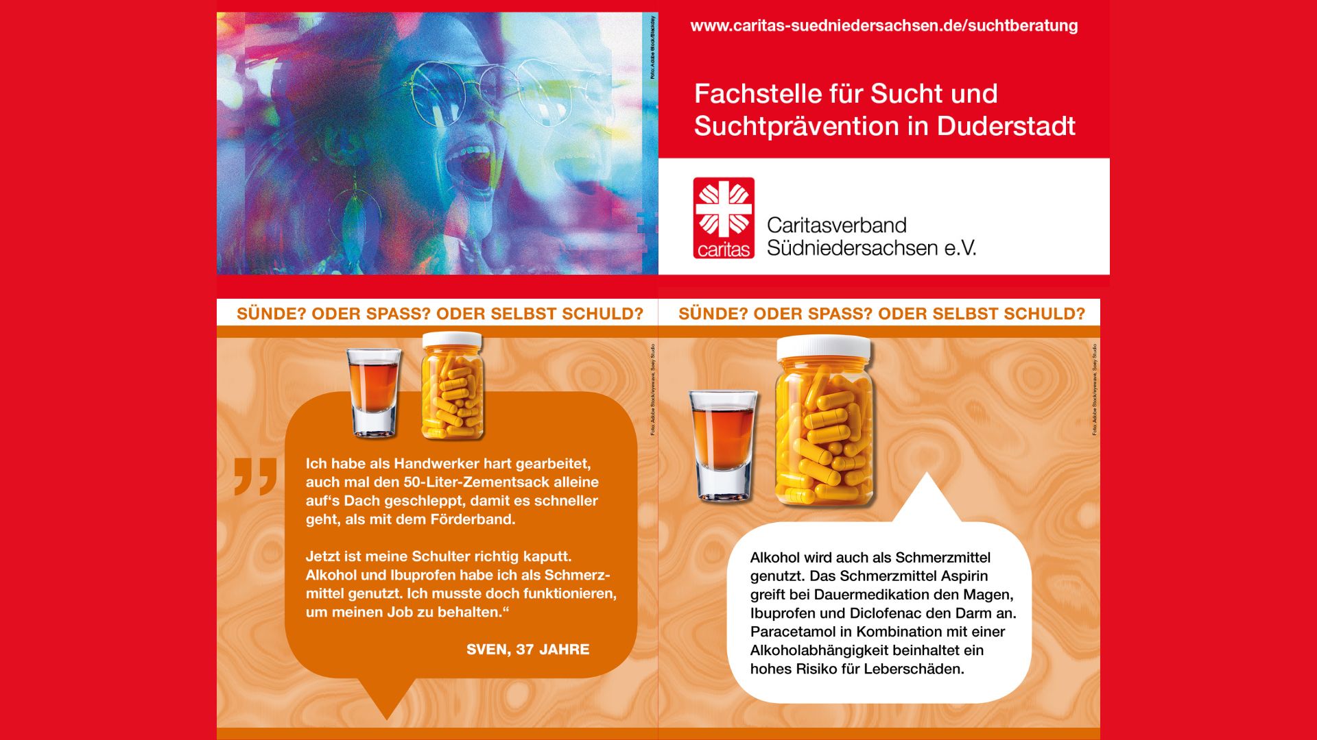 Ausstellung „Sünde? Oder Spaß? Oder selbst schuld?“ der Fachstelle für Sucht und Suchtprävention der Caritas Südniedersachsen