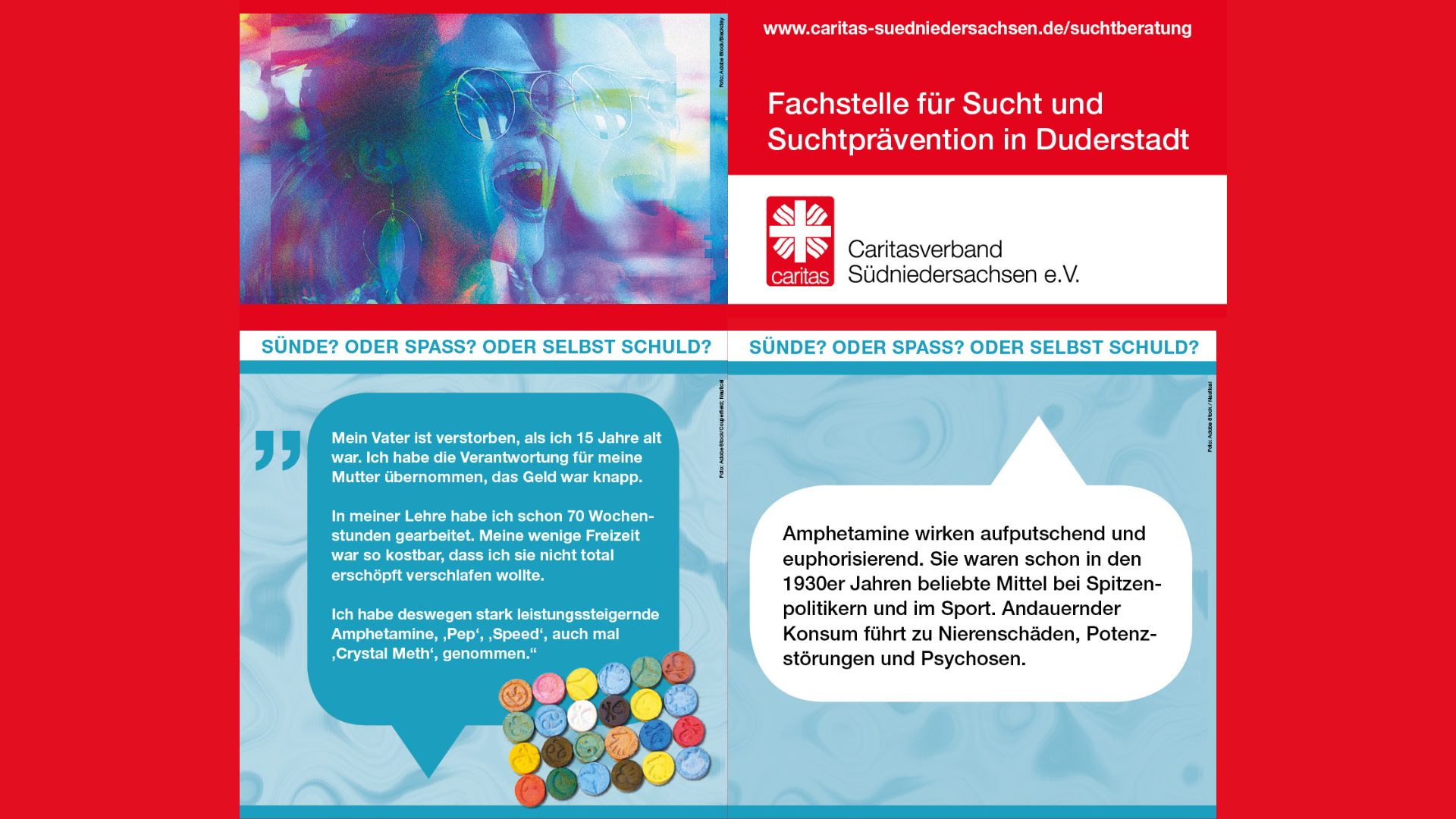 Ausstellung „Sünde? Oder Spaß? Oder selbst schuld?“ der Fachstelle für Sucht und Suchtprävention der Caritas Südniedersachsen